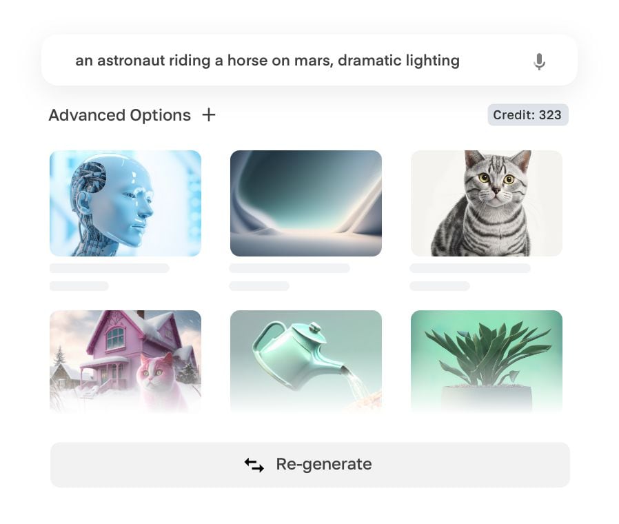 Imagens impressionantes com IA